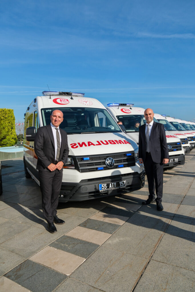 Samsun Büyükşehir Belediyesi’nin Acil Sağlık Filosu Volkswagen Crafter ile Güçlenmeye Devam Ediyor