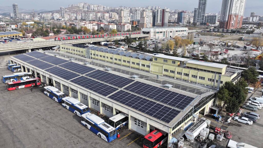 EGO’dan Yeşil Enerji Hamlesi: Macunköy Otobüs Bakım-Onarım Atölyeleri’ne “Güneş Enerjisi Santrali” Kuruldu, Elektrik Üretimi Başladı