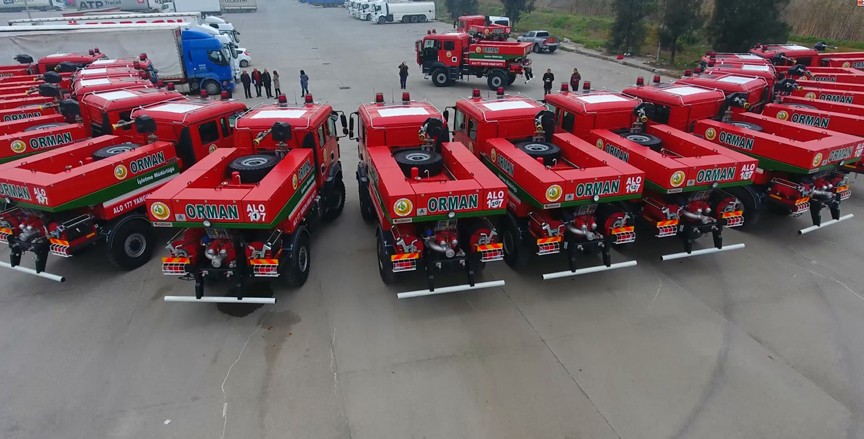 İzmir BB, 9 Adet Arazi Tipi İtfaiye Arazöz Aracı Siparişinde Artış Yaptı