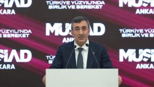 Cumhurbaşkanı Yardımcısı Yılmaz: Önümüzdeki dönem enflasyonda düşüşün devam ettiği bir dönem olacak