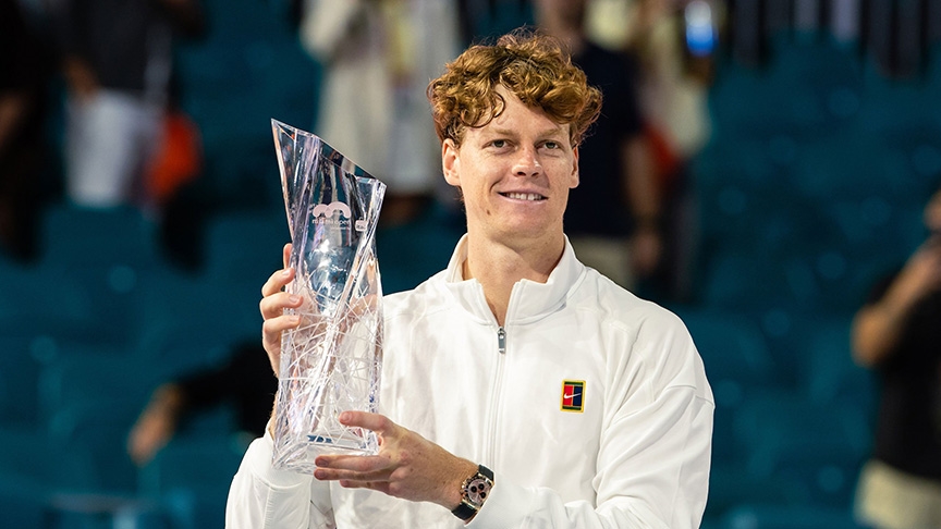 İtalyan tenisçi Jannik Sinner, Miami Açık’ta şampiyon oldu