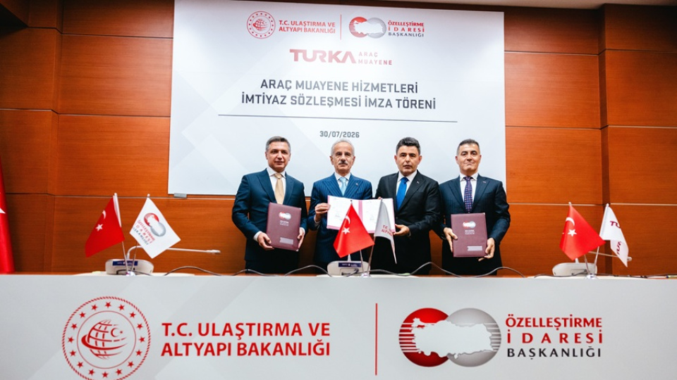 Araç muayenede 2027-2047 dönemi için TURKA ile sözleşme imzalandı