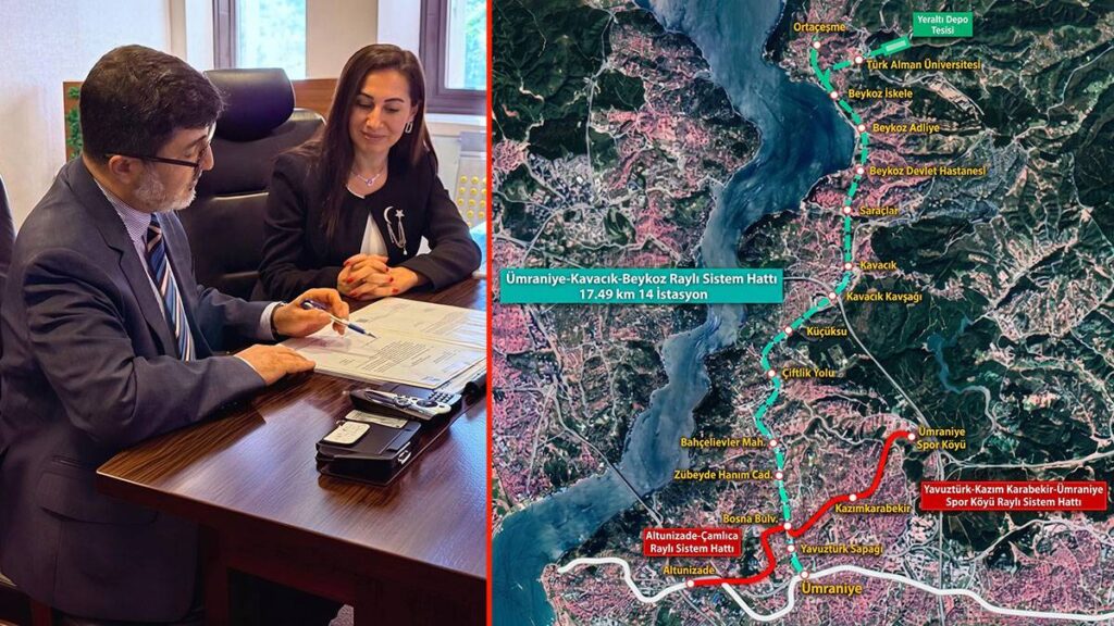 Ümraniye-Kavacık-Beykoz Raylı Sistem Hattı Bakanlığın Sorumluluğuna Geçti